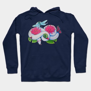 Cute Pond Snake and Friends Hoodie